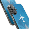 Stylish Clear Phone Case with Airplane Design, Travel Accessory, Personalized Gift, Phone Protection, Trendy Phone Cover