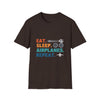 T-Shirt — "Eat. Sleep. Airplanes. Repeat." Pilot Aviation Tee