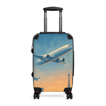 Travel Suitcase with Scenic Airplane Design – Perfect for Adventurers and Jet-Setters