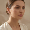 925 Sterling Silver Elegant Minimalist Polished Metallic Small Huggie Hoop Earrings
