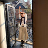Fashionable Relaxed A-line Skirt Draping High-end Mid-length Pleated Skirt