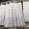 Sweet Mori-Style Embroidered Hollow-Out Lace Skirt