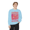 Shockwave Unisex Garment-Dyed Sweatshirt - Retro Style Design, Cozy Streetwear, Trendy Oversized, Perfect Gift for Casual Days, Festivals