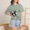 Travel Couple T-Shirt — "Different Places, Same Soul" Globe & Plane Tee
