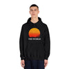 Sunset Vibes Unisex Hooded Sweatshirt - 'THE WORLD' Design