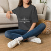 Airplane Mode T‑Shirt — Minimal Front Jet Graphic Tee for Travelers