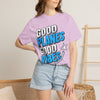 Good Planes Good Vibes T-Shirt — Retro Travel Graphic Tee