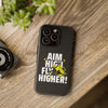 Dynamic Phone Case with Motivational Design - Aim High, Fly Higher!