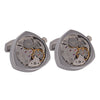 High grade mechanical watch movement shirt cuff link