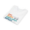 Youth Tee — "Eat. Sleep. Airplanes. Repeat." Kids Aviation T‑Shirt