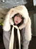 Korean-style Sweet And Cute White Plush Hat With Bunny Ears