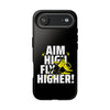 Dynamic Phone Case with Motivational Design - Aim High, Fly Higher!