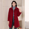 Slimming Chenille Fabric Hugging Wool Coat