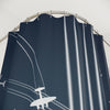 Aviation-Themed Shower Curtain - Airplane Flight Design