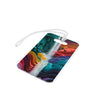 Colorful Waterfall Luggage Tags - Vibrant Travel Accessories for Adventurers