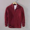 Sweater Loose Zip Pullover Knitting Sweater Coat Men