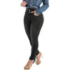 Women's High Waisted Three Button Highly Stretchy Slim Fit Trousers