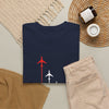 Airplane Formation Tee — Red Lead Jet Graphic T-Shirt