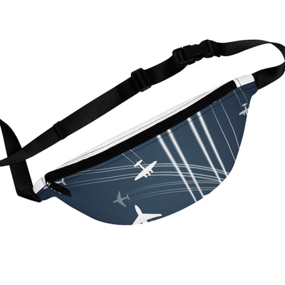 Stylish Airplane Print Fanny Pack | Travel Accessory for Adventurers