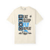 Eat Sleep Fly Repeat T-Shirt — Pilot & Aviation Travel Tee