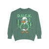 Cool Duck Graphic Sweatshirt, Unisex Sweatshirt, Casual Wear, Streetwear Style, Unique Gift, Cozy Layering Essential