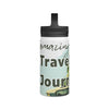 Tropical Travel Water Bottle, Adventure Hydration, Eco-Friendly Insulated Flask, Perfect for Outdoors, Gifts for Travelers