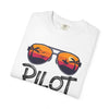 Pilot Off Duty T‑Shirt — Sunglasses Sunset Vacation Tee for Pilots