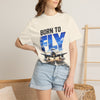 Born to Fly T-Shirt — Airplane Graphic Tee, "Sky Is Not The Limit" Aviation Pilot Shirt