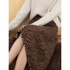 Woolen A- Line Skirt Thickened Belly Covering Big Hem Umbrella Skirt