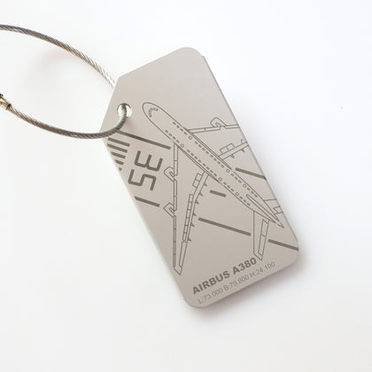 A380 Aluminum Alloy Boarding Pass Luggage Anti-lost Tag