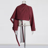 High Waist Cape Shawl Design Small Suit For Women
