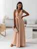 V-neck Sleeveless Dress With Belt Summer Fashion Party Club Evening Maxi Dresses For Women Clothing