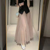 Women's High-waisted Niche Mid-length Mesh Skirt