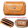 Fashion Quality Leather Small Summer Pouch Hook Design Waist Pack Bag Cigarette Case 6" Phone Pouch Waist Belt Bag 1609