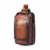 Fashion Quality Leather Small Summer Pouch Hook Design Waist Pack Bag Cigarette Case 6" Phone Pouch Waist Belt Bag 1609