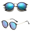 RBROVO Fashion Retro Sunglasses Men Brand Designer Oval Glasses for Men/Women Vintage Men Sunglasses Luxury Mirror Oculos De Sol