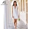 AEL white tank dress women summer mini dress loose 2020 fashion Sleeveless Casual dresses wrap simple dress mini