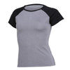 Vansydical Running Shirts Women's Yoga Tees Training Workout Short Sleeve Tops Quick Dry Sports Women Shirts