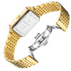 Relogio Masculino Luxo Brand Designer Watches Men Creative Rectangle Quartz Wrist Watch Luxury Business Golden Watches Mens