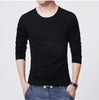 2023 MRMT Brand New Men's T-Shirts Long Sleeve Slim Men T-Shirt Young Man Pure Color Tops Tees Shirt O-Neck For Male Boys Tshirt