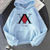 HUNTER X HUNTER Harajuku Pink Pullovers Casual Tops O-neck Women's Hooded Sweatshirt Student casua Hoodie Pullovers Long Sleeves