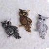 OI Large Bird Owls Vintage Brooches Antiques Bouquet Owl Hijab Pin Up Designer Wedded Broach Scarf Clips Jewelry Fleur De Lis