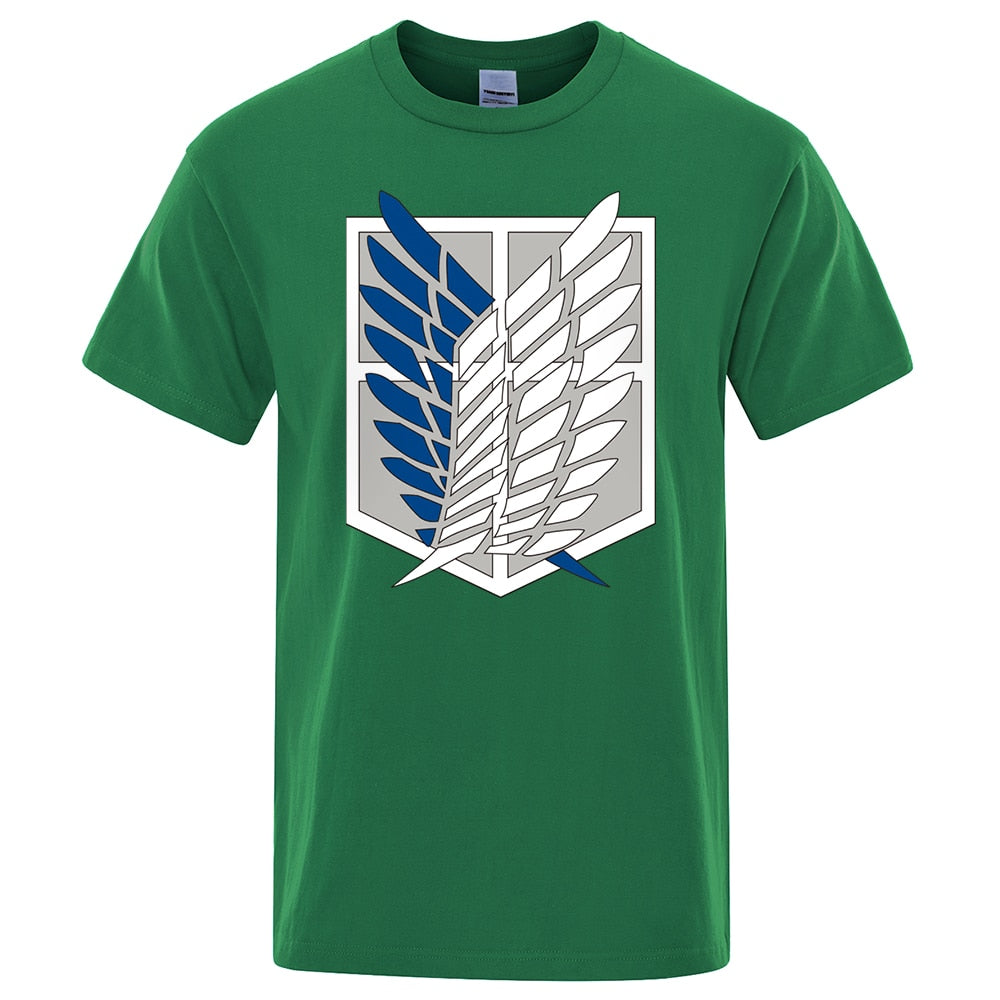 Attack On Titan T Shirt Wings Of Freedom Mikasa T-shirts Mens