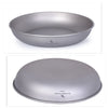 Boundless Voyage 3pcs Ultralight Titanium Pan Camping Pan Dish with Mesh Bag Outdoor Camping Tableware Cookware Mess Kit 167g