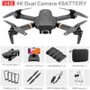 4DRC V4 RC Drone 4K 1080P HD Wide Angle Camera WiFi Fpv Dual Camera Foldable Quadcopter Real Time Transmission Dron Gift Toys