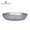 Boundless Voyage 3pcs Ultralight Titanium Pan Camping Pan Dish with Mesh Bag Outdoor Camping Tableware Cookware Mess Kit 167g