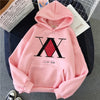 HUNTER X HUNTER Harajuku Pink Pullovers Casual Tops O-neck Women's Hooded Sweatshirt Student casua Hoodie Pullovers Long Sleeves