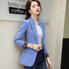 HIGH QUALITY Fashion 2020 Design Blazer Jacket Women's Green Black Blue Solid Tops For Office Lady Wear Size S-4XL