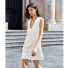 AEL white tank dress women summer mini dress loose 2020 fashion Sleeveless Casual dresses wrap simple dress mini