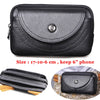 Fashion Quality Leather Small Summer Pouch Hook Design Waist Pack Bag Cigarette Case 6" Phone Pouch Waist Belt Bag 1609